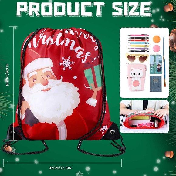Christmas Drawstring Backpack - Picture 3 of 5